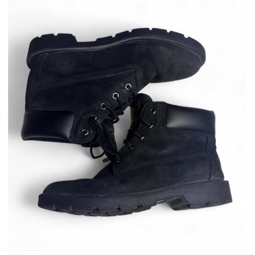 Timberland Premium 6-Inch Waterproof Boots Black Nubuck Women 6.5 Men 5 A9198